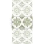 MONTECITO MEDALLION LEAF GREEN Schumacher Wallpaper wallpaper - SKU 5014361