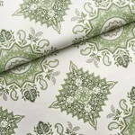 MONTECITO MEDALLION LEAF GREEN Schumacher Wallpaper wallpaper - SKU 5014361