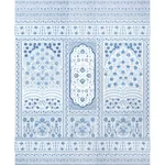 MONTECITO PANEL SET INDIGO Schumacher Wallpaper wallpaper - SKU 5015830
