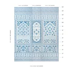 MONTECITO PANEL SET INDIGO Schumacher Wallpaper wallpaper - SKU 5015830