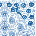 MONTECITO PANEL SET INDIGO Schumacher Wallpaper wallpaper - SKU 5015830