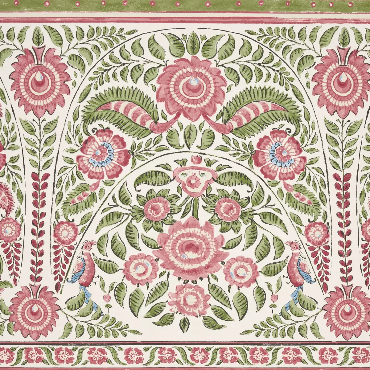 MONTECITO PANEL SET - RED Schumacher Wallpaper | Wallpaper T MONTECITO PANEL SET RED Schumacher Wallpaper wallpaper - SKU 5015831