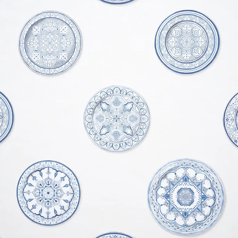 Schumacher MONTECITO PORCELAIN wallpaper