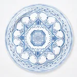 MONTECITO PORCELAIN - INDIGO Schumacher Wallpaper | Wallpape MONTECITO PORCELAIN INDIGO Schumacher Wallpaper wallpaper - SKU 5015840