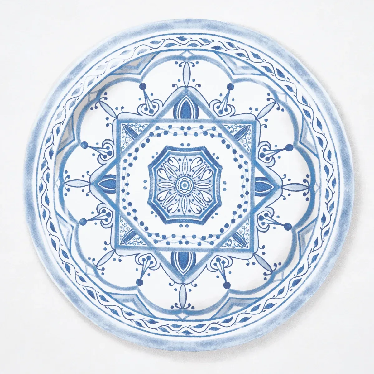 MONTECITO PORCELAIN - INDIGO Schumacher Wallpaper | Wallpape MONTECITO PORCELAIN INDIGO Schumacher Wallpaper wallpaper - SKU 5015840