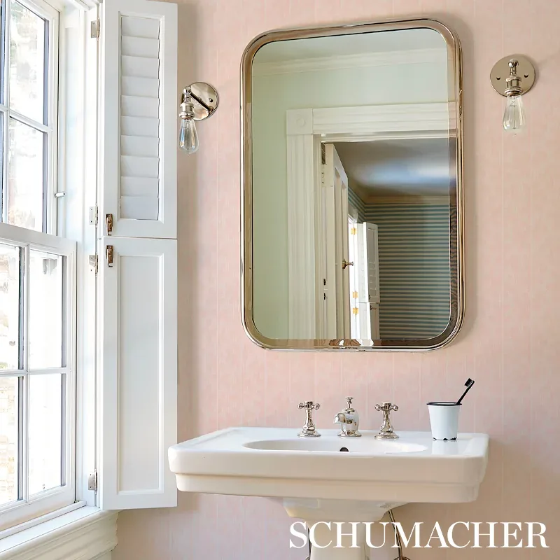 Montpellier PINK GALA Schumacher Wallpaper wallpaper - SKU 5008161