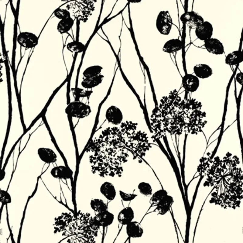 MOONPENNIES BLACK & IVORY Schumacher Wallpaper wallpaper - SKU 5003333