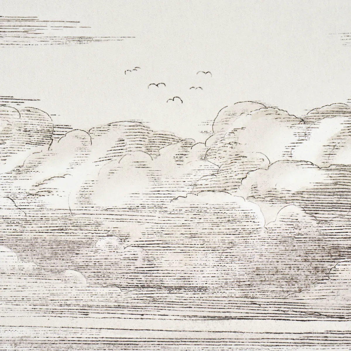 MR. DARCY'S CLOUDS - GRISAILLE Schumacher Wallpaper | Wallpa MR. DARCY'S CLOUDS GRISAILLE Schumacher Wallpaper wallpaper - SKU 5017582