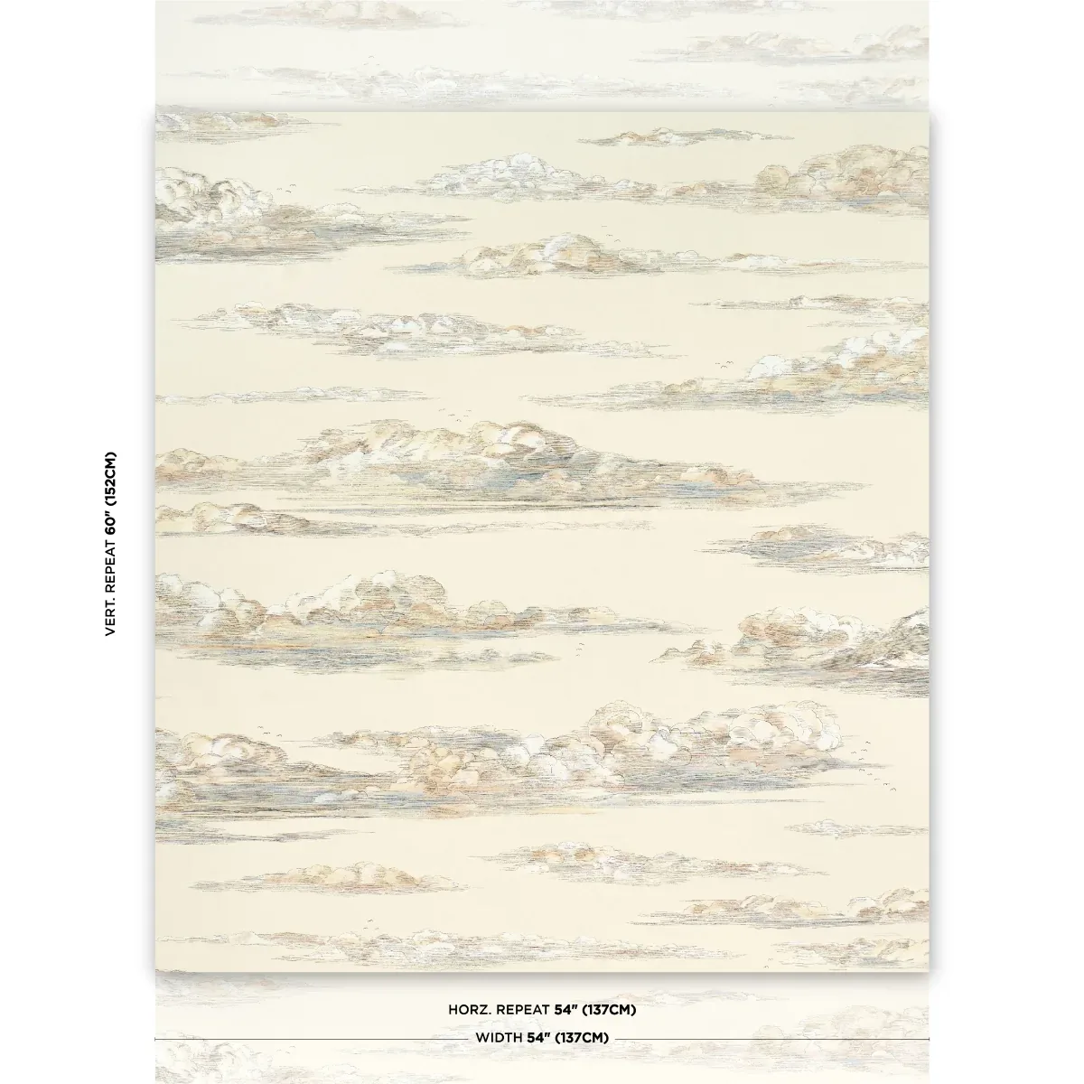 MR. DARCY'S CLOUDS PEMBERLEY Schumacher Wallpaper wallpaper - SKU 5017580