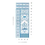 MUGHAL GARDEN PANEL A BLUE Schumacher Wallpaper wallpaper - SKU 5014410