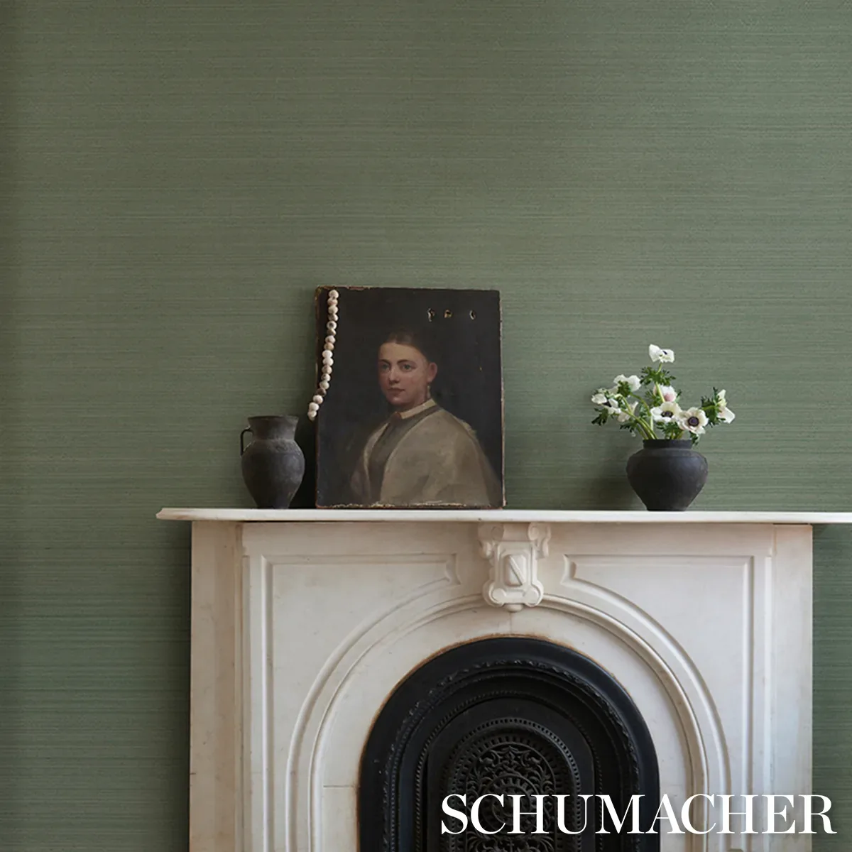 MUSA ABACA WALLCOVERING - SEAFOAM Schumacher Wallpaper | Wal MUSA ABACA WALLCOVERING SEAFOAM Schumacher Wallpaper wallpaper - SKU 5016874