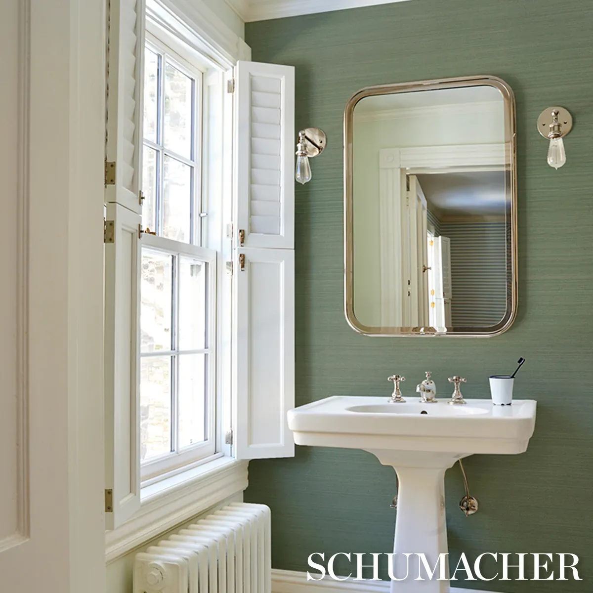 MUSA ABACA WALLCOVERING - SEAFOAM Schumacher Wallpaper | Wal MUSA ABACA WALLCOVERING SEAFOAM Schumacher Wallpaper wallpaper - SKU 5016874