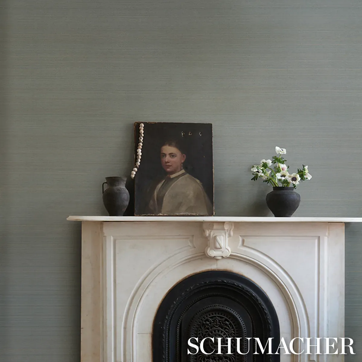 MUSA ABACA WALLCOVERING - SKY BLUE Schumacher Wallpaper | Wa MUSA ABACA WALLCOVERING SKY BLUE Schumacher Wallpaper wallpaper - SKU 5016872