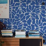 MY SECRET GARDEN COBALT Schumacher Wallpaper wallpaper - SKU 2072