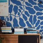 MY SECRET GARDEN GRAND MURAL - COBALT Schumacher Wallpaper | MY SECRET GARDEN GRAND MURAL COBALT Schumacher Wallpaper wallpaper - SKU 2078