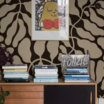 MY SECRET GARDEN GRAND MURAL NATURAL Schumacher Wallpaper wallpaper - SKU 2077