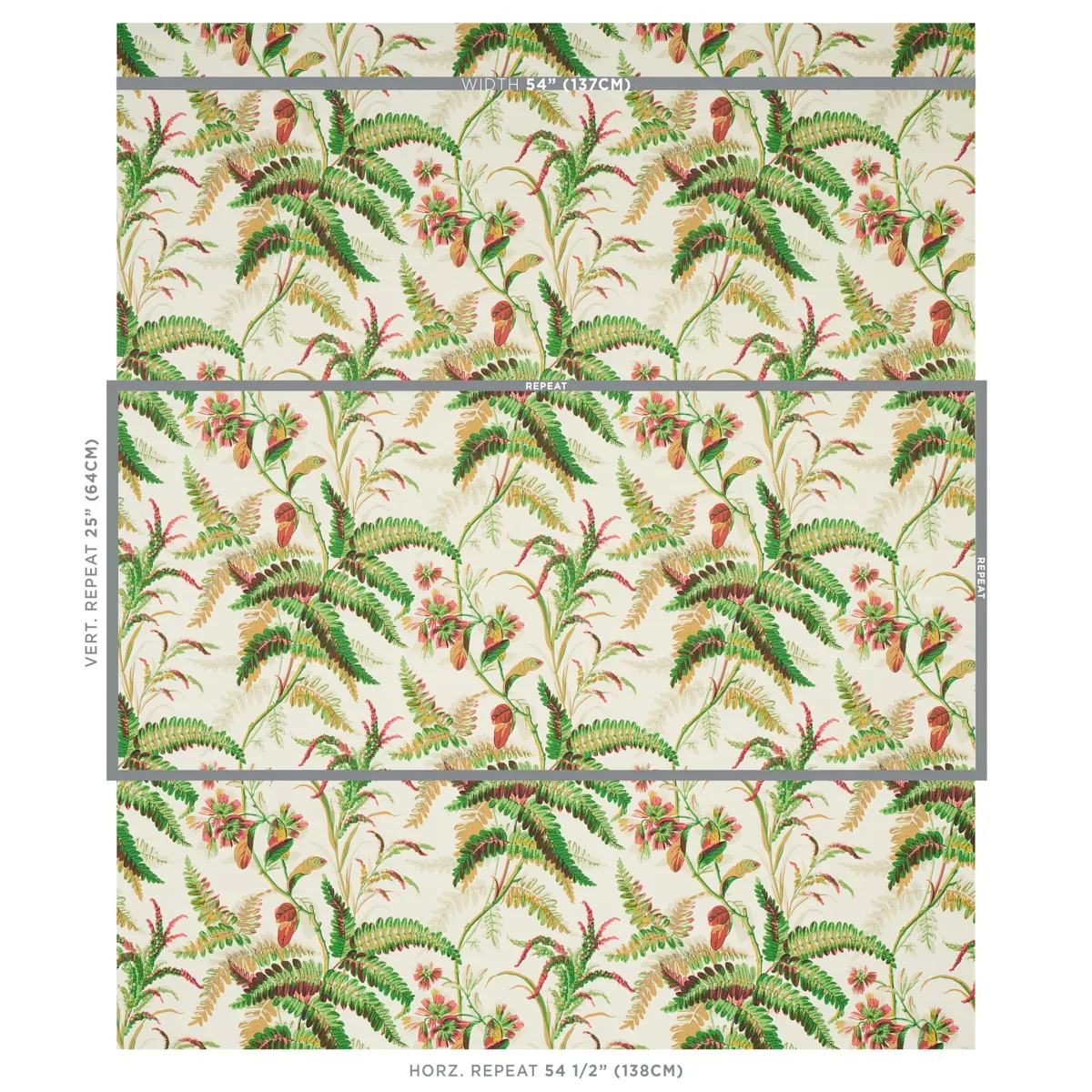 MYERS FERN DOCUMENT Schumacher Wallpaper wallpaper - SKU 5013232