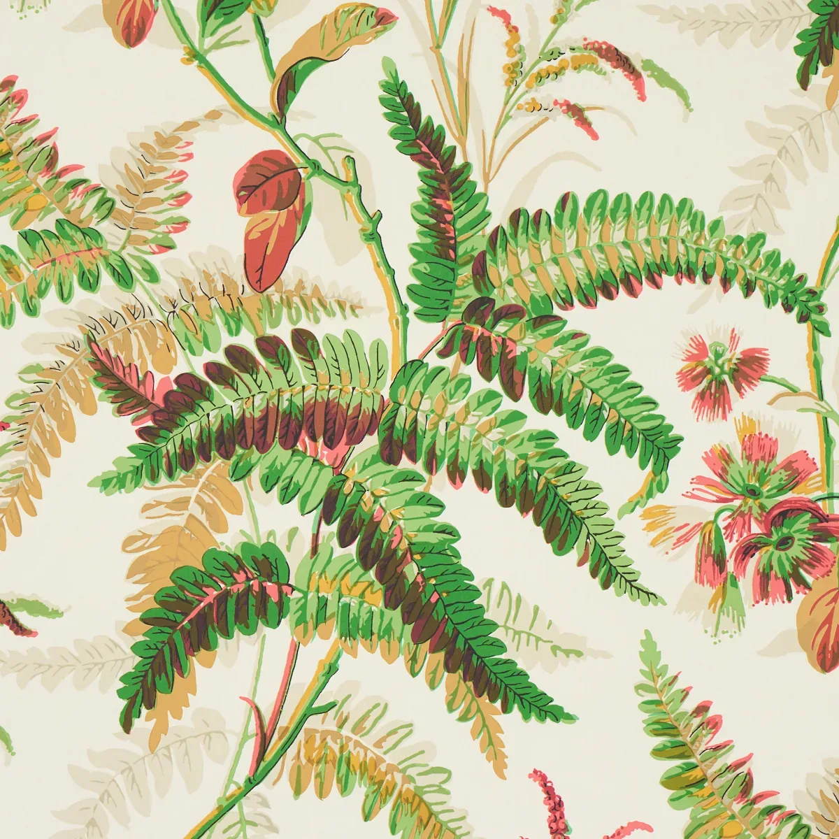 MYERS FERN - DOCUMENT Schumacher Wallpaper | Wallpaper Twins MYERS FERN DOCUMENT Schumacher Wallpaper wallpaper - SKU 5013232