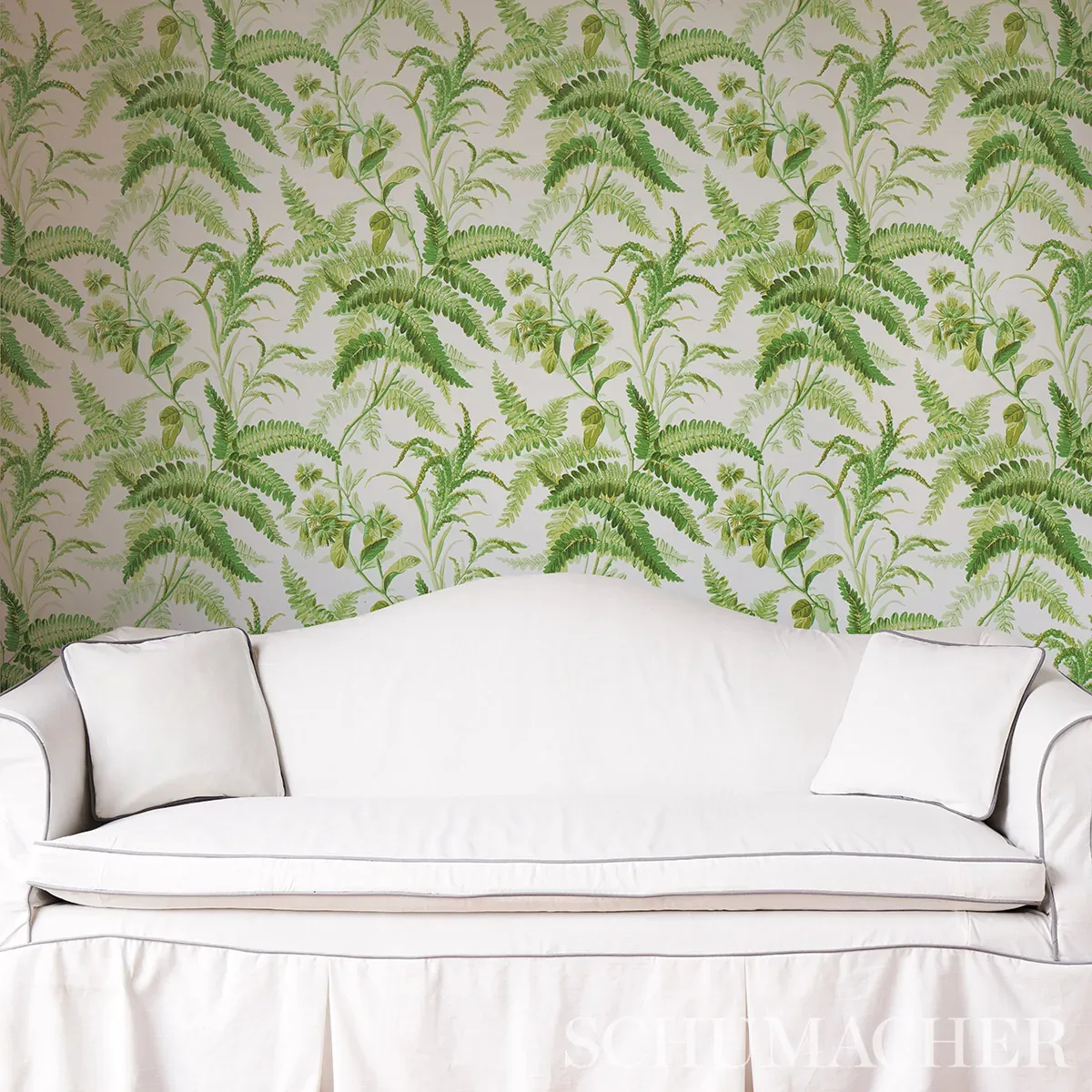 MYERS FERN - TROPICAL Schumacher Wallpaper | Wallpaper Twins MYERS FERN TROPICAL Schumacher Wallpaper wallpaper - SKU 5013231