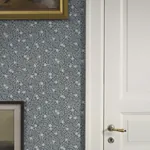 MYRTEN SLATE Schumacher Wallpaper wallpaper - SKU 5717