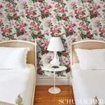 NANCY FLORAL ROSE Schumacher Wallpaper wallpaper - SKU 5010840