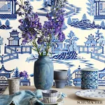 Nanjing - CORAL Schumacher Wallpaper | Wallpaper Twins Nanjing CORAL Schumacher Wallpaper wallpaper - SKU 5006910
