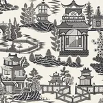 Schumacher Nanjing wallpaper, color SMOKE, SKU 5006913