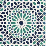 NASRID PALACE MOSAIC - AEGEAN Schumacher Wallpaper | Wallpap NASRID PALACE MOSAIC AEGEAN Schumacher Wallpaper wallpaper - SKU 5005960