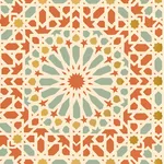 NASRID PALACE MOSAIC - PERSIMMON Schumacher Wallpaper | Wall NASRID PALACE MOSAIC PERSIMMON Schumacher Wallpaper wallpaper - SKU 5005962