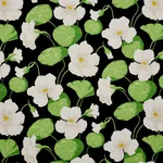 NASTURTIUM - NOIR Schumacher Wallpaper | Wallpaper Twins NASTURTIUM NOIR Schumacher Wallpaper wallpaper - SKU 5010470