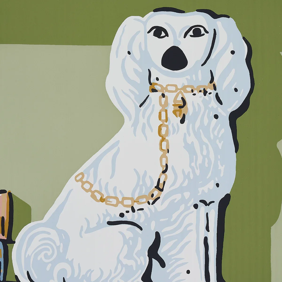 Schumacher NATALIE’S LIBRARY - CELADON Wallpaper | Buy Online Schumacher NATALIE’S LIBRARY wallpaper, color CELADON, SKU 5014730