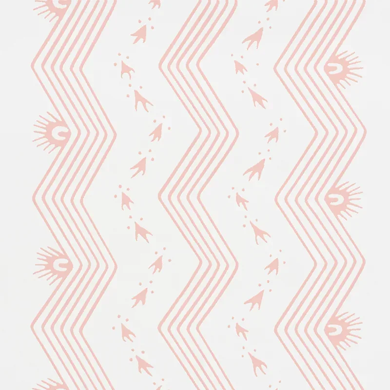 NAUSET STRIPE BLUSH Schumacher Wallpaper wallpaper - SKU 5009742