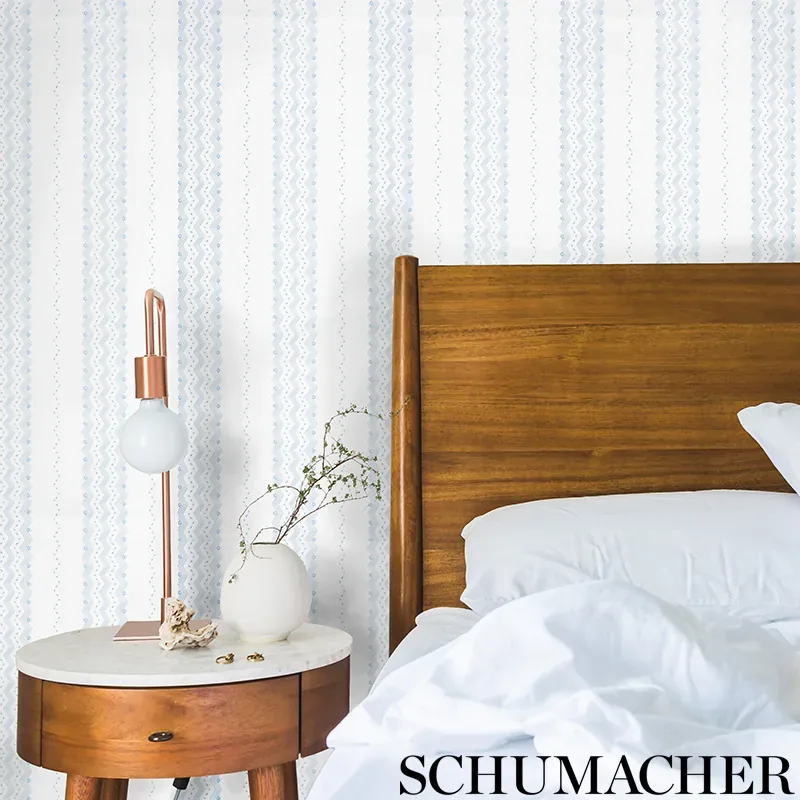 NAUSET STRIPE BLUSH Schumacher Wallpaper wallpaper - SKU 5009742