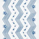 NAUSET STRIPE INDIGO Schumacher Wallpaper wallpaper - SKU 5009740