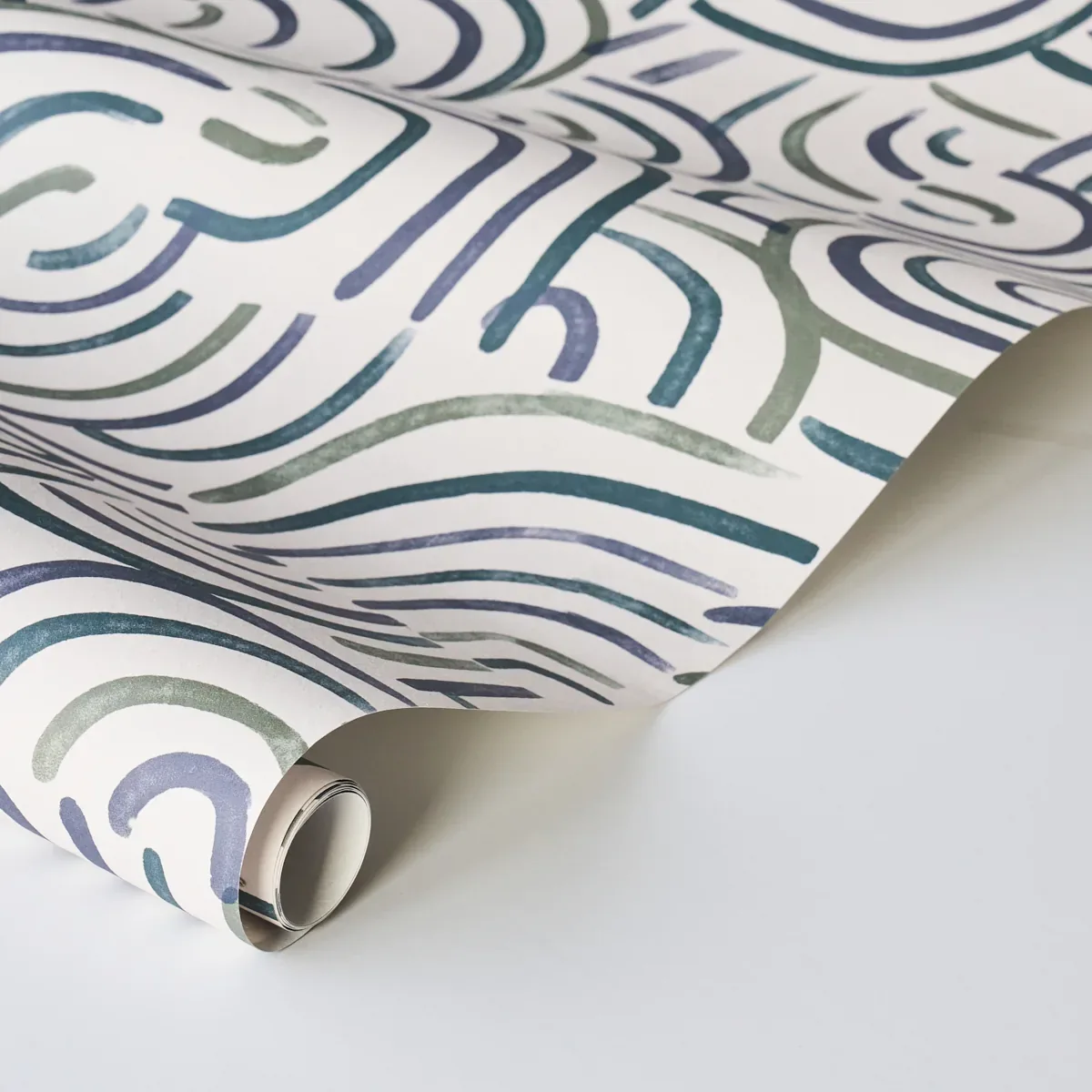 NEW BEAT BLUE & GREEN Schumacher Wallpaper wallpaper - SKU 5013690