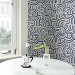 NEW BEAT BLUE & GREEN Schumacher Wallpaper wallpaper - SKU 5013690