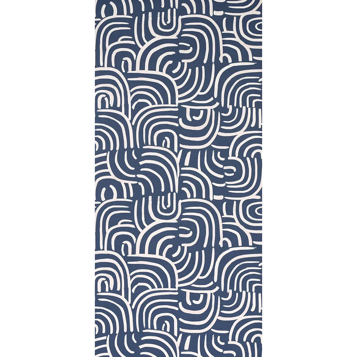 NEW BEAT DARK BLUE Schumacher Wallpaper wallpaper - SKU 5013691