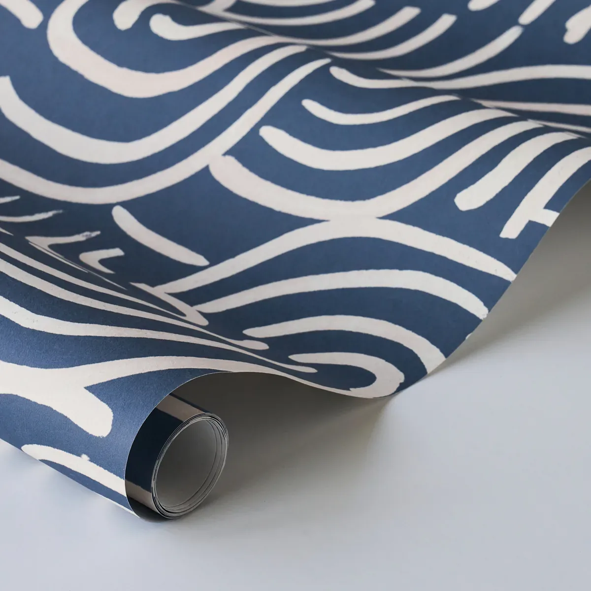 NEW BEAT DARK BLUE Schumacher Wallpaper wallpaper - SKU 5013691