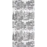 NEW YORK NEW YORK - BLACK ON WHITE Schumacher Wallpaper | W NEW YORK NEW YORK BLACK ON WHITE Schumacher Wallpaper wallpaper - SKU 2705530