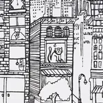 NEW YORK NEW YORK - BLACK ON WHITE Schumacher Wallpaper | W NEW YORK NEW YORK BLACK ON WHITE Schumacher Wallpaper wallpaper - SKU 2705530