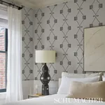 NICOLETTE - BLACK ON CREAM Schumacher Wallpaper | Wallpaper NICOLETTE BLACK ON CREAM Schumacher Wallpaper wallpaper - SKU 5013830