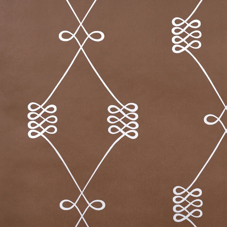 Schumacher NICOLETTE wallpaper, color SILVER ON BROWN, SKU 5013832