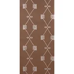 NICOLETTE SILVER ON BROWN Schumacher Wallpaper wallpaper - SKU 5013832