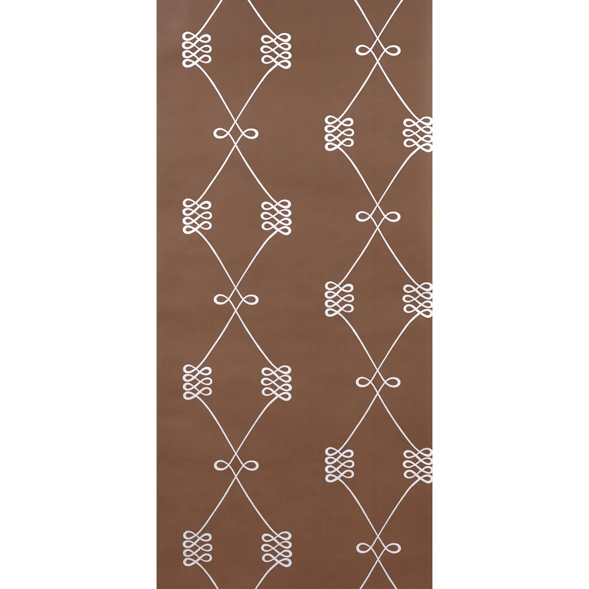 NICOLETTE SILVER ON BROWN Schumacher Wallpaper wallpaper - SKU 5013832