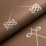 NICOLETTE SILVER ON BROWN Schumacher Wallpaper wallpaper - SKU 5013832