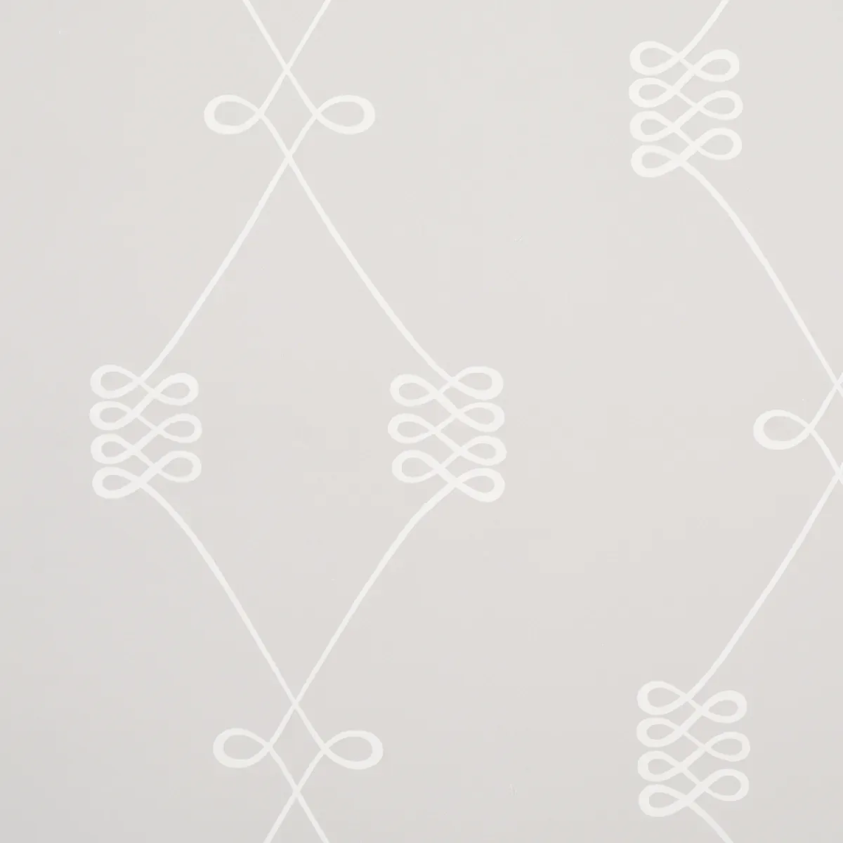 NICOLETTE WHITE ON GREY Schumacher Wallpaper wallpaper - SKU 5013831