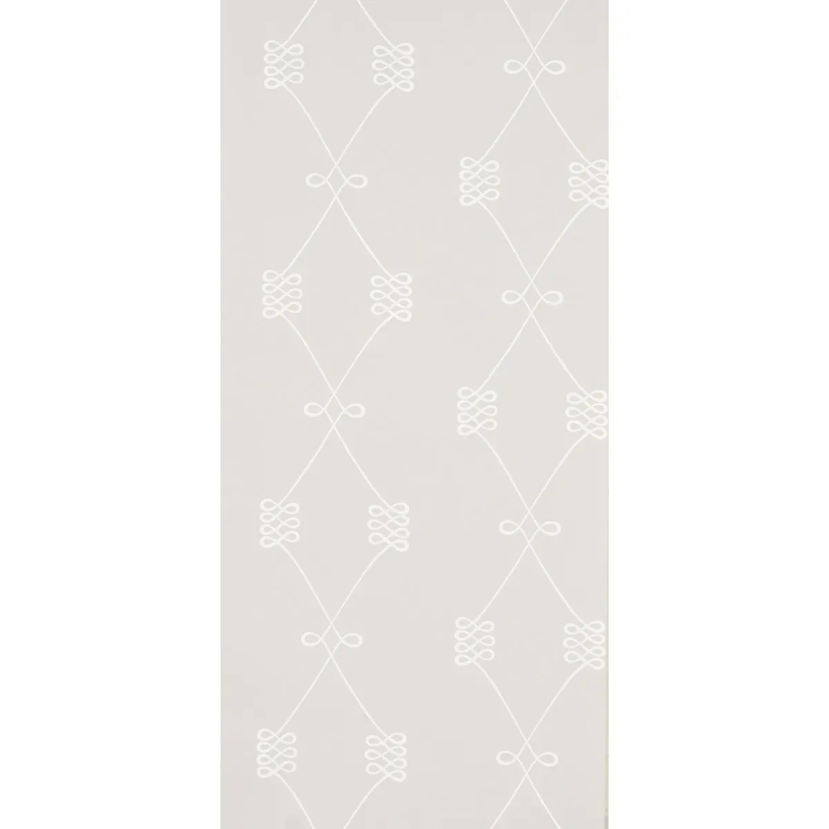 NICOLETTE WHITE ON GREY Schumacher Wallpaper wallpaper - SKU 5013831