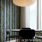 NIGHT AT THE OPERA - DEEP BLUE & OLIVE Schumacher Wallpaper NIGHT AT THE OPERA DEEP BLUE & OLIVE Schumacher Wallpaper wallpaper - SKU 5014180