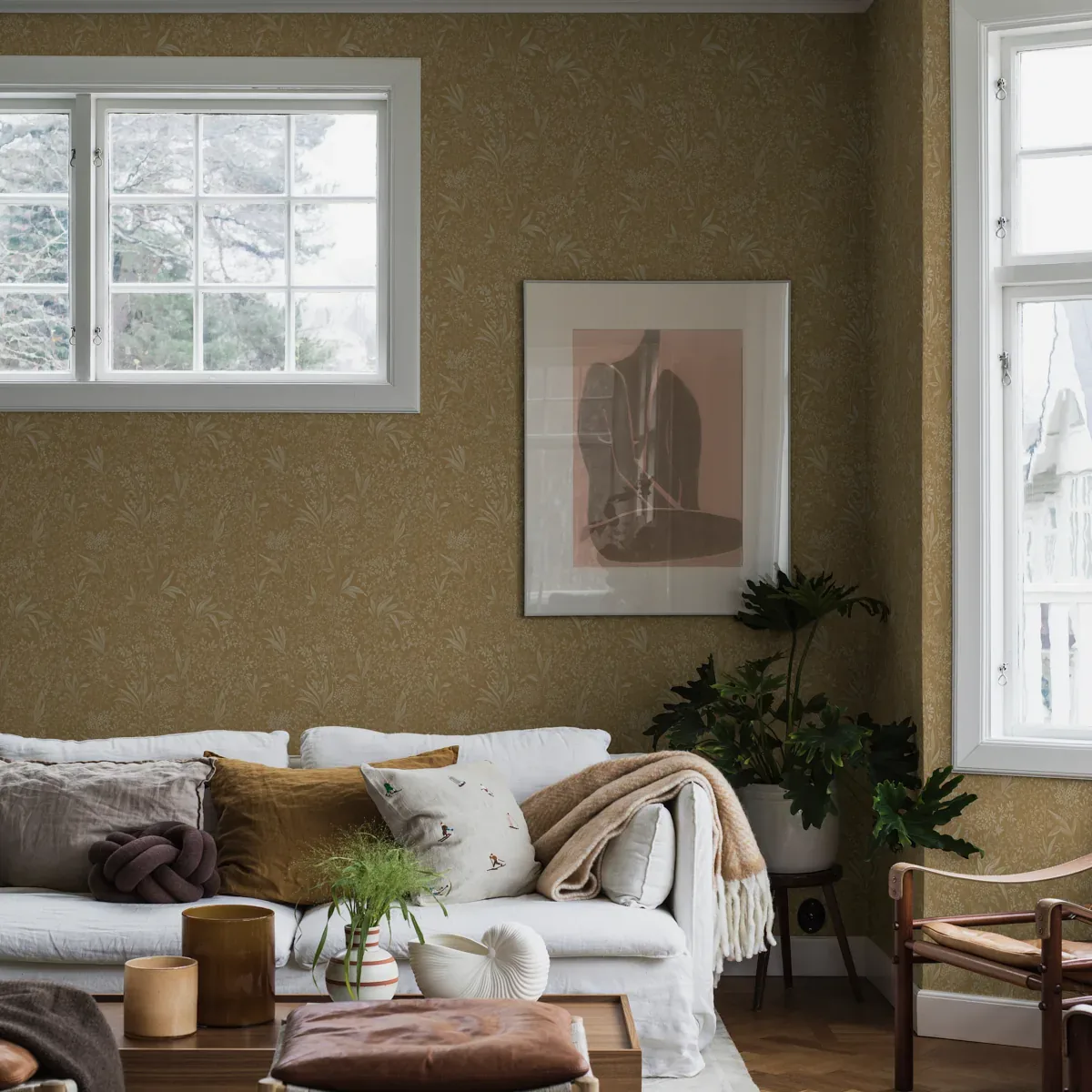 NOCTURNE PARCHMENT Schumacher Wallpaper wallpaper - SKU 2022