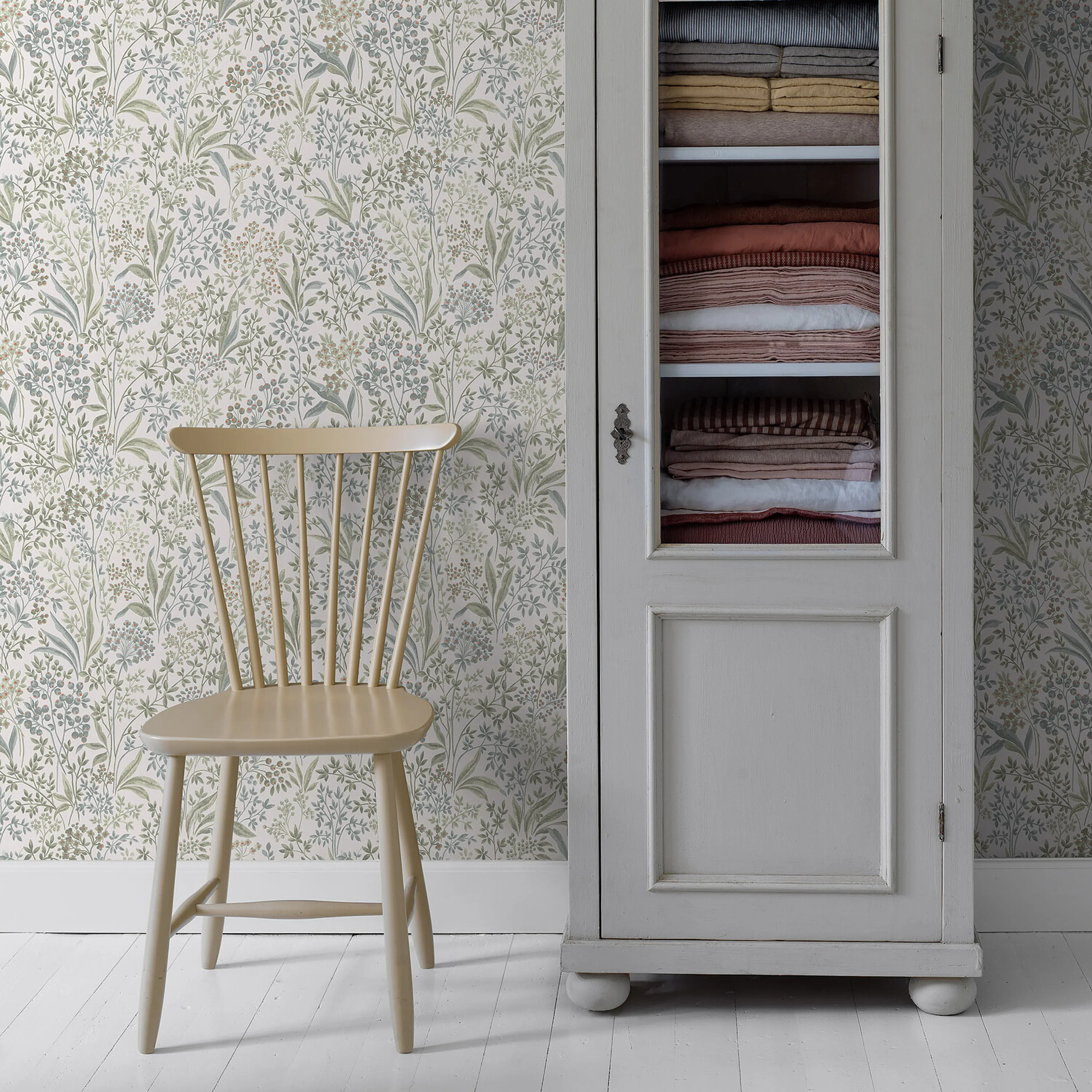 NOCTURNE SAGE Schumacher Wallpaper wallpaper - SKU 2026